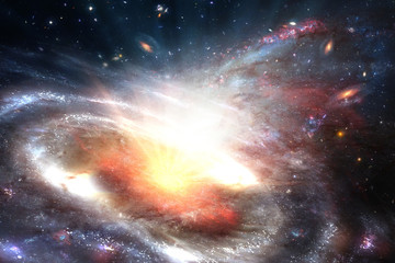 Starry outer space. The elements of this image furnished by NASA.