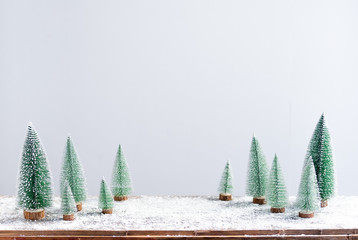 Christmas - Christmas ornament - Pine cones and branches  On the snow