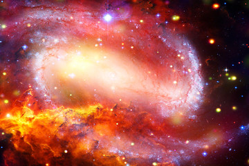 Galaxy, nebula and gas. The elements of this image furnished by NASA.