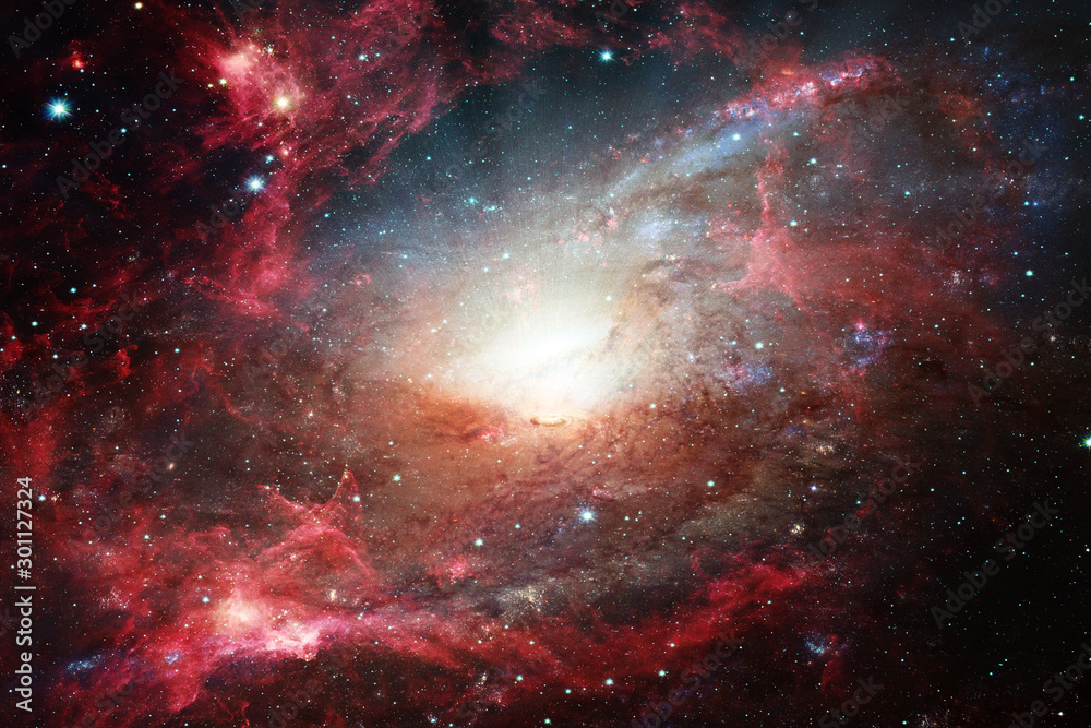 Wall mural marvelous galaxy in a deep space. the elements of this image furnished by nasa.