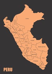 Peru regions map