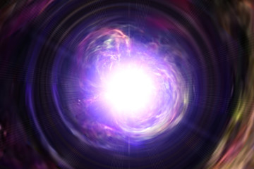 Big splash in universe. Splash light. Colorful exploison. The elements of this image furnished by NASA.