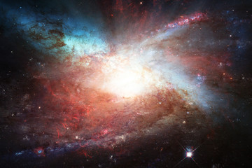 Fototapeta na wymiar Starry outer space. The elements of this image furnished by NASA.