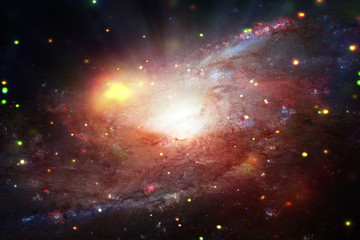 Starry outer space. The elements of this image furnished by NASA.