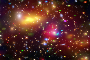 Fototapeta premium Star cluster and galaxy. The elements of this image furnished by NASA.