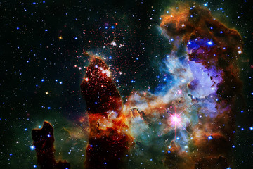 Space and galaxy. The elements of this image furnished by NASA.