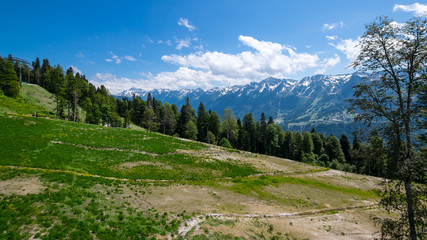 Obraz premium View of Caucasian mountains