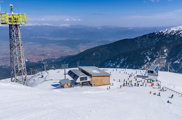The top station of chairlift on Todorka peak, Pirin mountains, Bulgaria