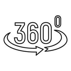 Smartphone vr reality icon. Outline smartphone vr reality vector icon for web design isolated on white background