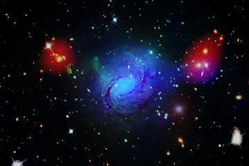 Amazing galaxy view and stars. The elements of this image furnished by NASA.
