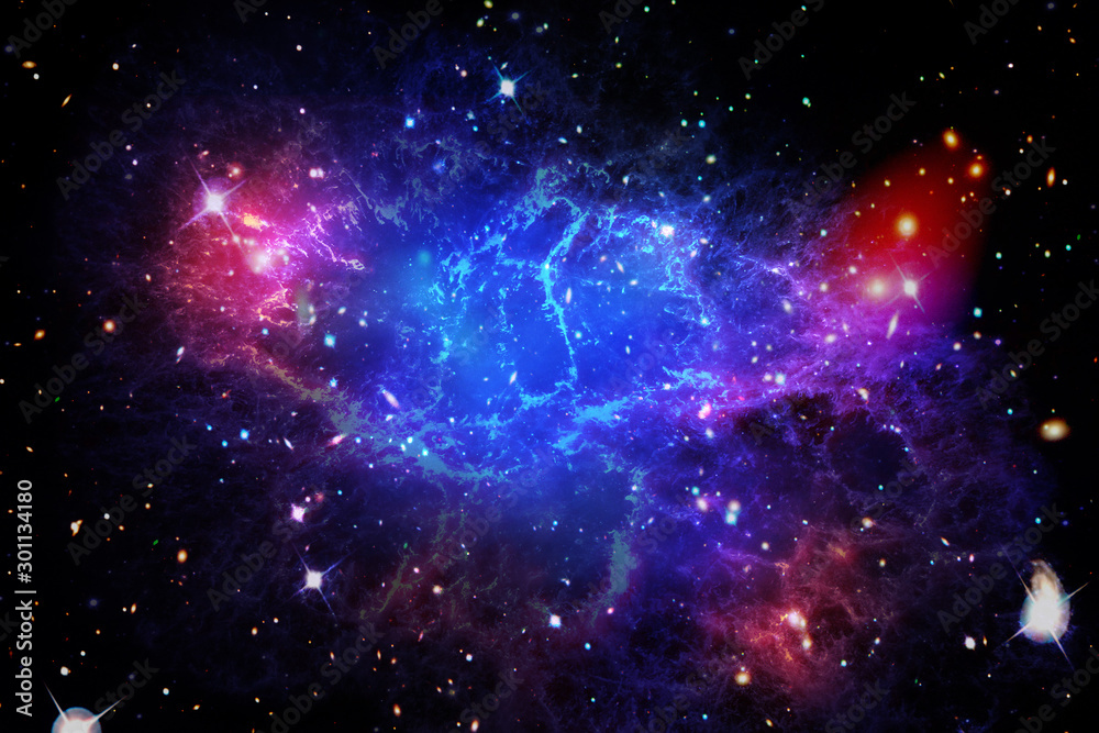 Canvas Prints amazing galaxy view and stars. the elements of this image furnished by nasa.