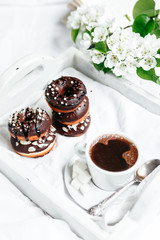 chocolate donuts