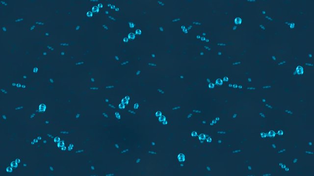 LOOP_TILE Molecule Carbon Dioxide A. This footage is loopable and tileable and can create an endless & seamless background.