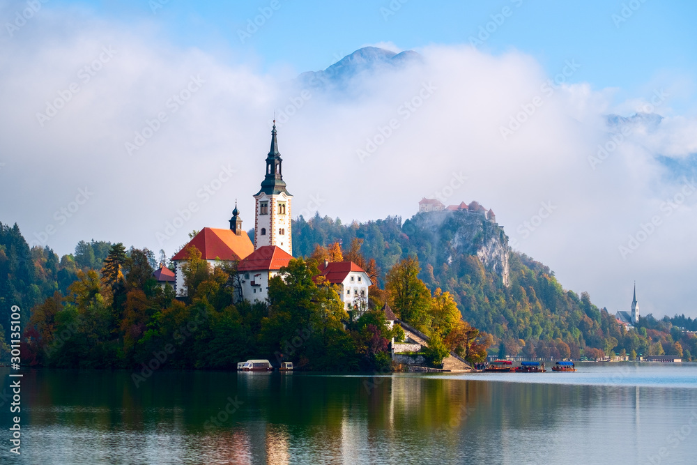 Wall mural Lake Bled in Slovenia