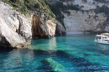 Blaue Lagune Antipaxos Griechenland