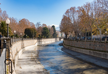 River in Granada, Andalusia Spain