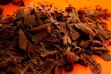 Shredded chocolate