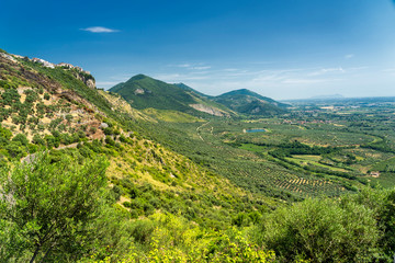 Fototapeta premium On the road to Norma, Latina, italy