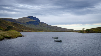 Old mann of storr on the isle of skye, scotland
