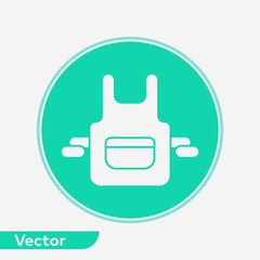 Apron vector icon sign symbol