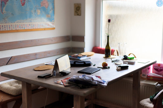 Mess on the table