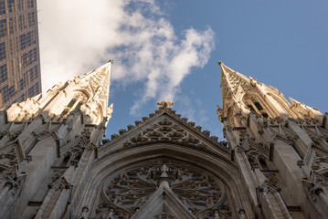 Fototapeta na wymiar New York's St. Patrick's Cathedral, Manhattan