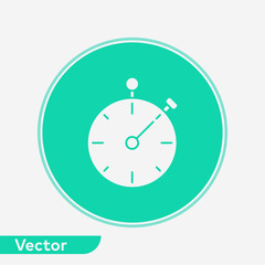 Stopwatch vector icon sign symbol