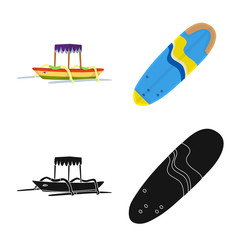 Vector design of and travel logo. Set of and traditional vector icon for stock.