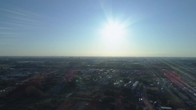 田舎の風景・ドローン	