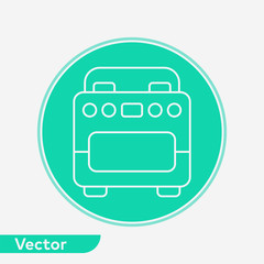 Fototapeta na wymiar Stove vector icon sign symbol