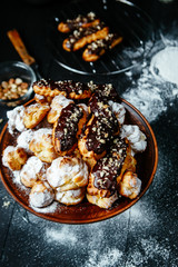 Profiteroles and Eclairs