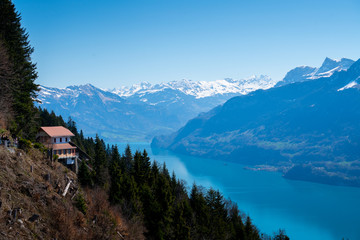Interlaken city and Jungfrau, Switzerland