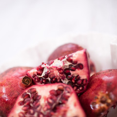 Pomegranate Fruit Bowl Red