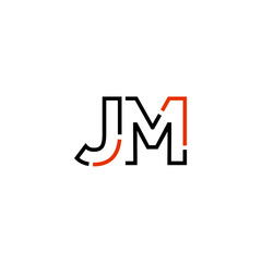 Letter JM logo icon design template elements