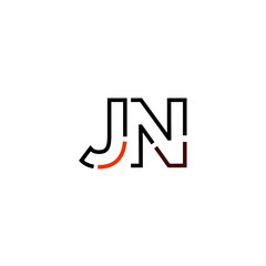 Letter JN logo icon design template elements