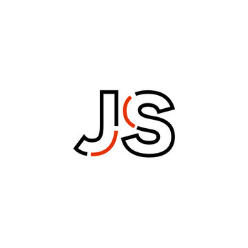 Letter JS logo icon design template elements