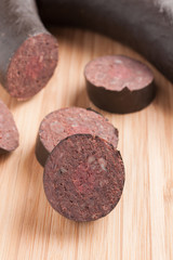 English black pudding or blood sausage