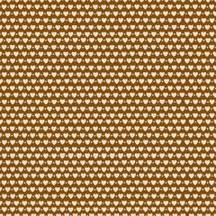 Fototapeta premium Seamless Christmas gingerbread pattern with decorative hearts and dots.