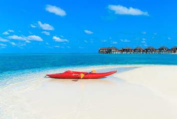 tropical beach in Maldives. beautiful sea