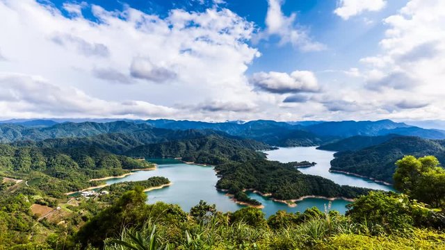 Taiwan's Taipei Crocodile Island Qiandao Lake Landscape Time-lapse Movie