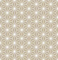 Asanoha Japanese hemp leaves decorative monochrome pattern