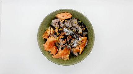 Japanese Salmon Rice Bowl, Sake Ochazuke