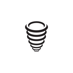 Tornado twist icon logo design vector template