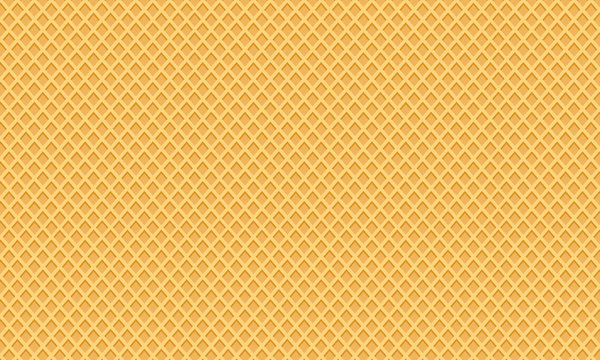 Sweet dessert wafer background, space for your text. Vector