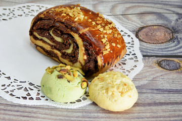 cookies and bakery products on the table