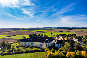 Fototapeta na wymiar Dillinger Franziskanerinnen Province Maria Medingen Monastery Mödingen, Diocese of Augsburg, Bavaria, Germany, Europe