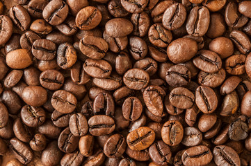 roasted coffee beans, can be used as a background
