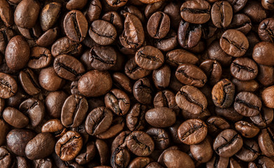 roasted coffee beans, can be used as a background
