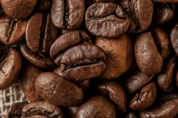 roasted coffee beans, can be used as a background