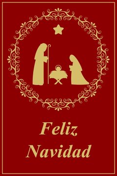 Tarjeta de Navidad en español